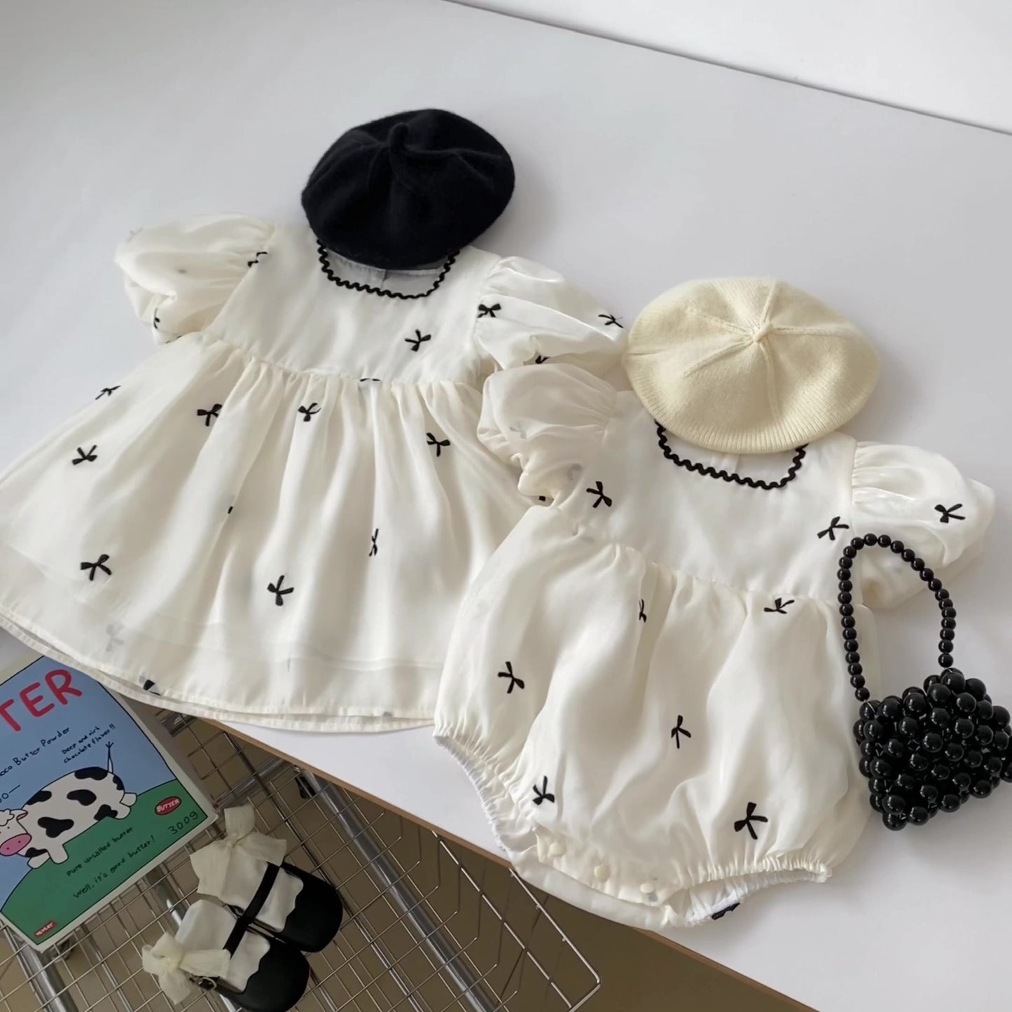 Puff Sleeve Onesie Romper Dress – Sweet Summer Style