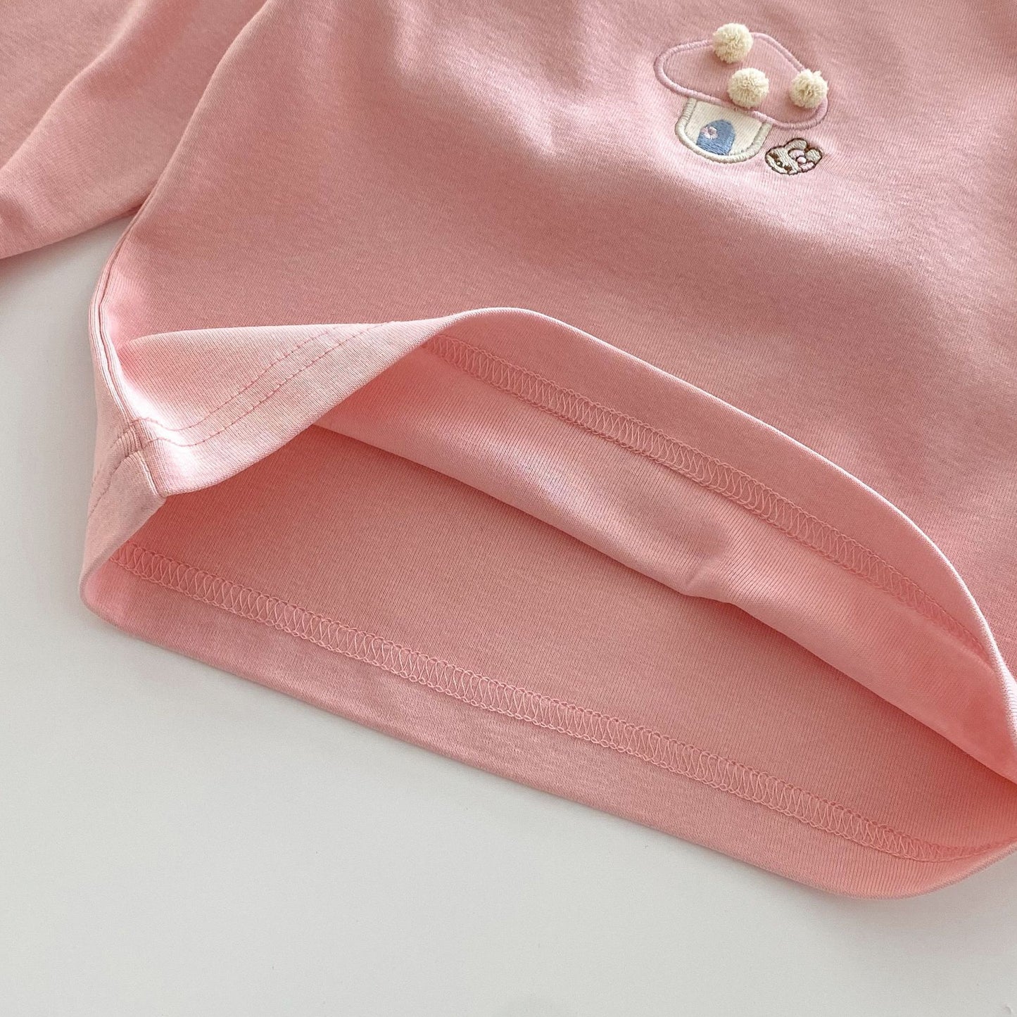 Solid Color Basic T-Shirt – Baby Girl’s Cotton Blend Bottoming Shirt