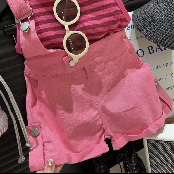 Classy Jumpsuit Style Girls Two-Piece Set, short set, and sleeveless