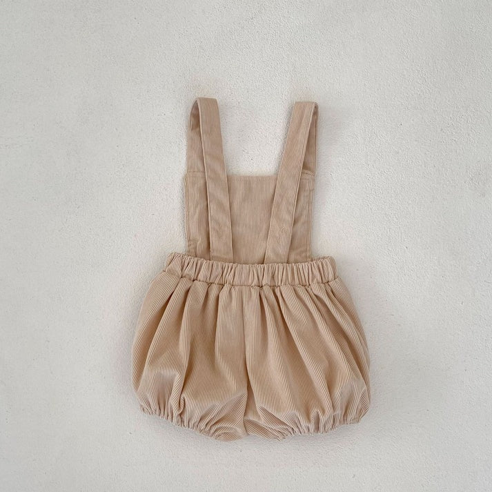 Baby Girl Two Piece Cotton Suspender Set