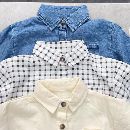 Workwear Chest Pocket Shirt with Lapel