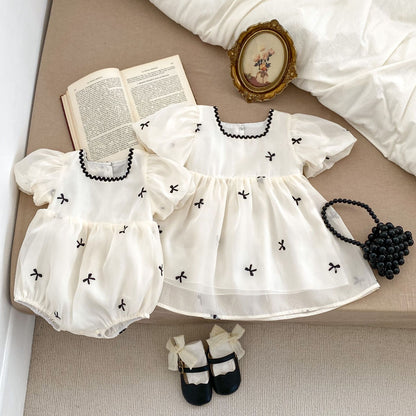 Puff Sleeve Onesie Romper Dress – Sweet Summer Style