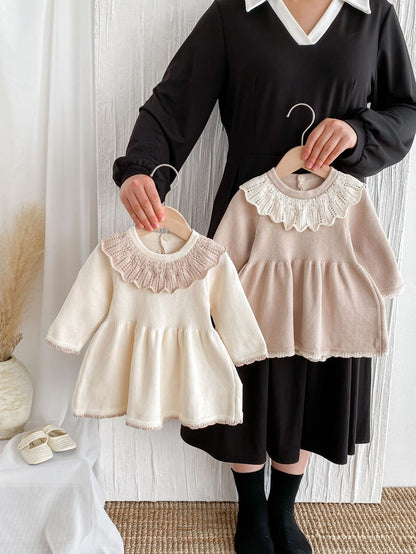 Baby Girl Knitted Sweater Dress