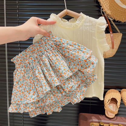 Summer Baby Girl Thin Skirt Two-Piece Set — Light, Stylish & Cool