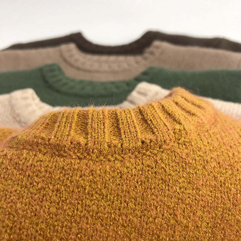 Boys’ Cartoon Knit Sweater – Warm Winter Pullover