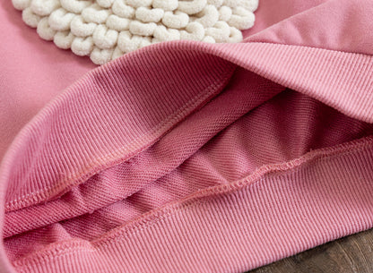 “LOVE” Loose-Fit Fashion Pullover – Long-Sleeved Cotton Top