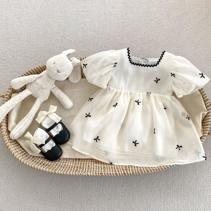 Puff Sleeve Onesie Romper Dress – Sweet Summer Style