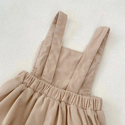 Daisy Dream Baby Girls Two Piece Suspender Set, cotton, full sleeves, very elegant with a collar