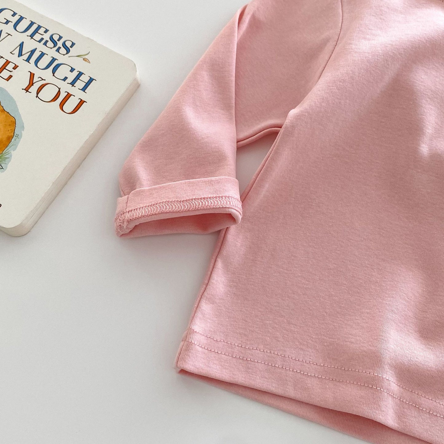 Solid Color Basic T-Shirt – Baby Girl’s Cotton Blend Bottoming Shirt