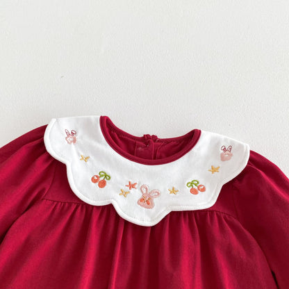 Cotton Summer Baby Girl Wrap Jumpsuit