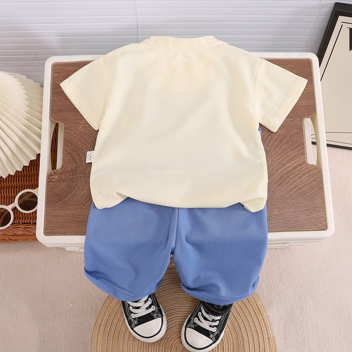 Little Stylist Boys Set short set with short sleeves top