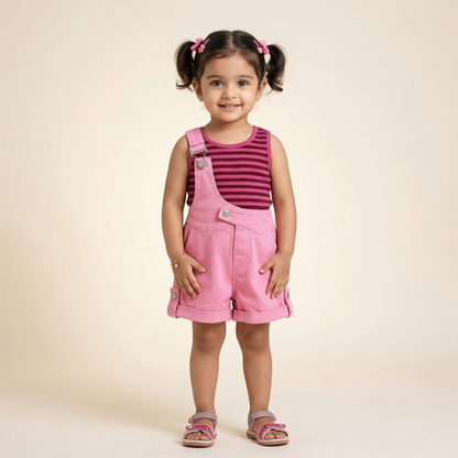 Classy Jumpsuit Style Girls Two-Piece Set