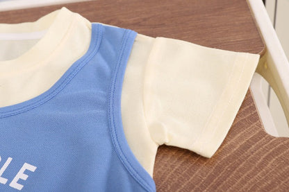 Little Stylist Boys Set short set with short sleeves top