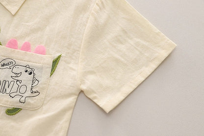 Smart Pocket Shirt and Bottom Set cotton full sleeves