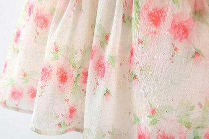 Inaya Baby Girls Pastel Flair Dress with Hat with cotton liner and princess flair