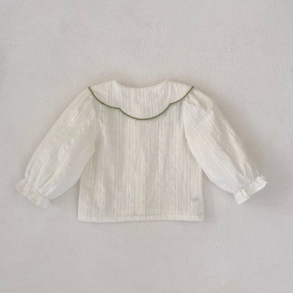 Daisy Dream Baby Girls Two Piece Suspender Set, cotton, full sleeves, very elegant with a collar