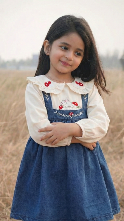 Girls Valentina Embroidered 2 Piece Dress