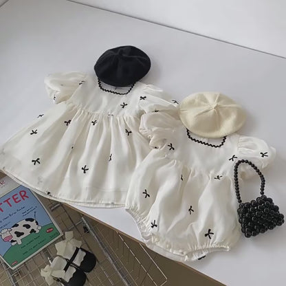 Puff Sleeve Onesie Romper Dress – Sweet Summer Style